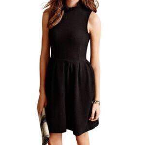 NWT Ganni by Anthropologie Sleeveless Sonora Jersey Dress Black Women's Small